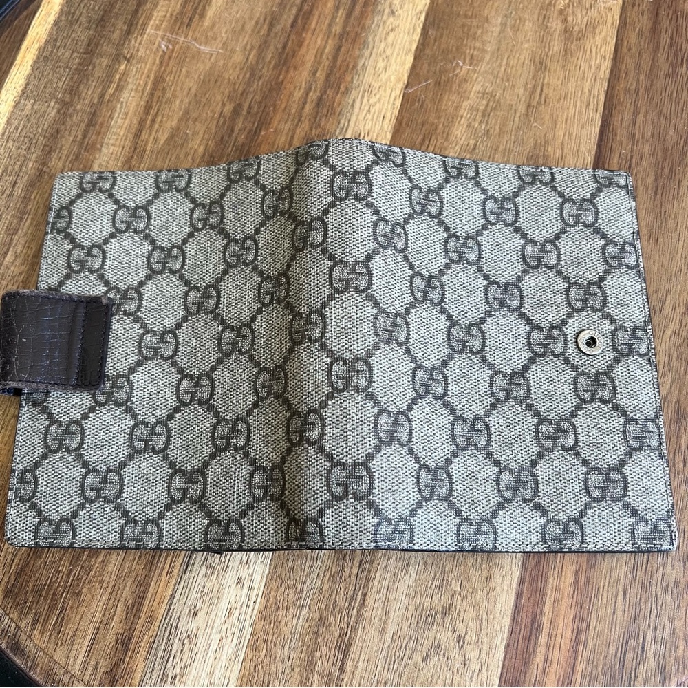 GUCCI Notebook/Agenda Small Cover 6 Binder Rings & Pen Holder & 5 Card Holders - Picture 14 of 17